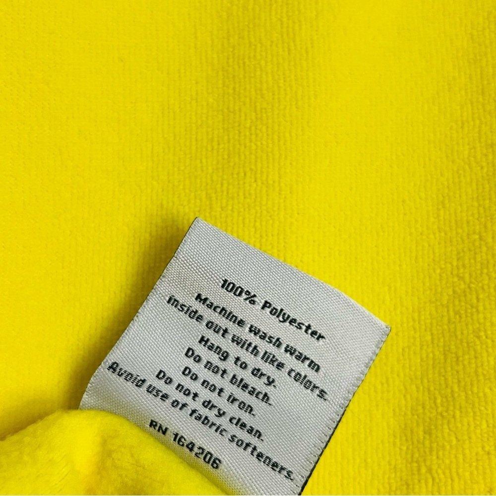 Tuckernuck Dudley Stephens Bright Yellow Cowl Neck Sweater size large and - Picture 6 of 8